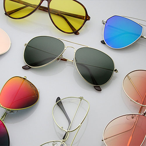 مرکز فروش جدیدترین عینک آفتابی رنگی دخترانه